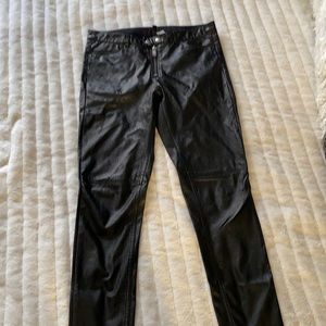H&M faux leather pants